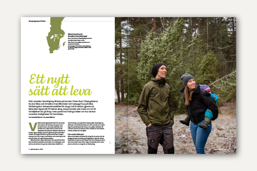 Inlaga från tidningen Aktivt skogsbruk.