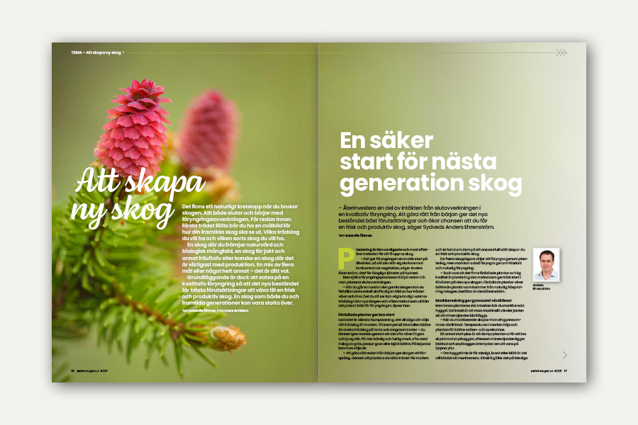 Inlaga från tidningen Aktivt Skogsbruk.