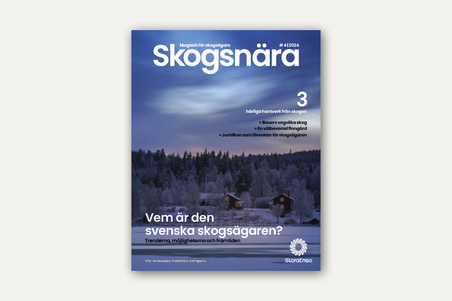 Omslag från tidningen Skogsnära.