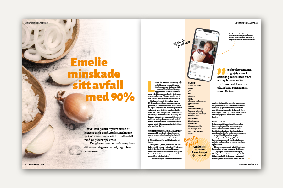 Inlaga från tidningen Cirkulera.