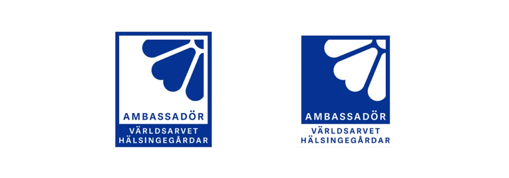 Hälsingegårdar ambassadörsmärke.