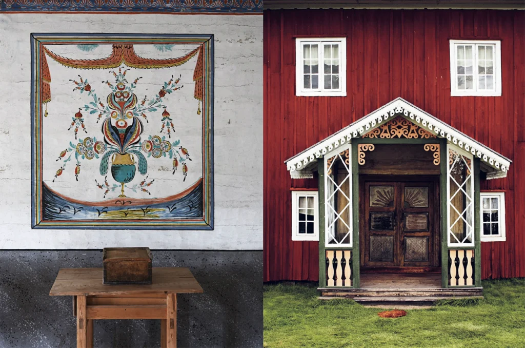 Hälsingegårdar exteriör.